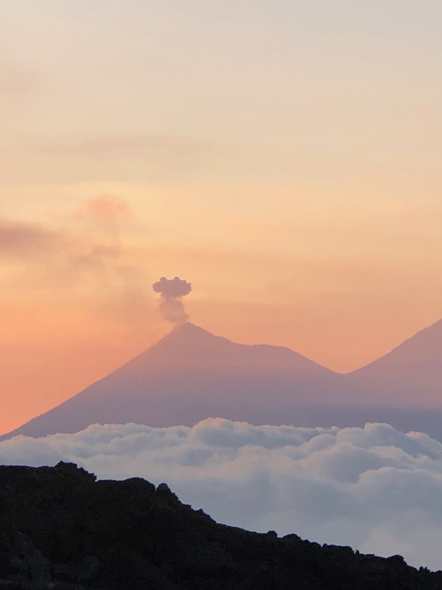 View of Fuego from Antigua