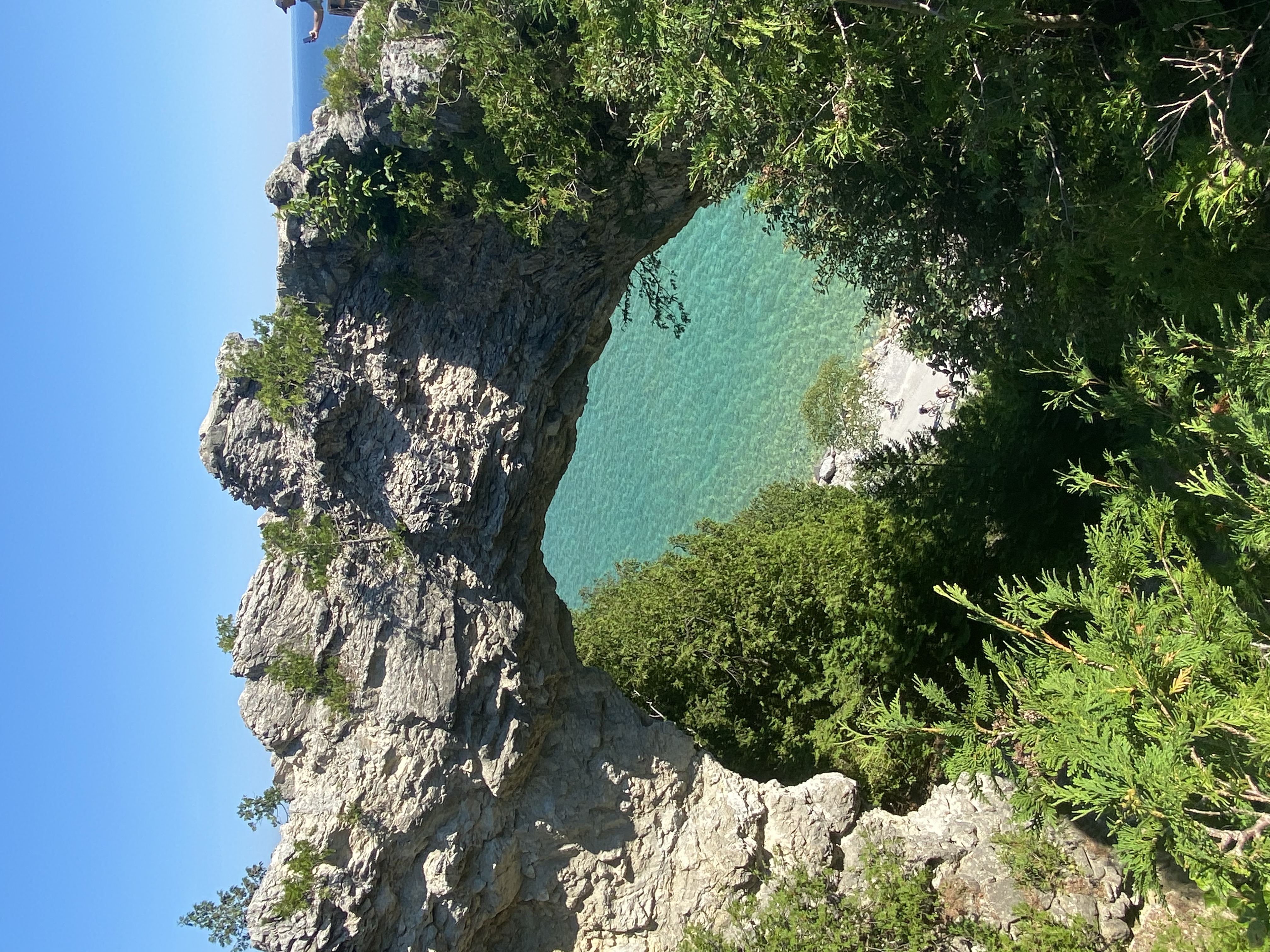 Turquoise water steals the view
